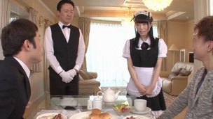 Japanese maid spreads her legs for great sex sessions