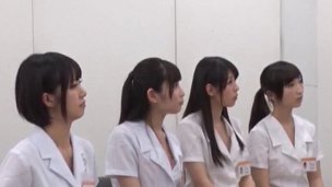 Japanese girls having a dong jerking off competition